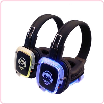 RF-309 LEDs auriculares yoga silencio para proveedor de clase de yoga Discoteca silenciosa