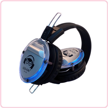 RF-409 2017 nouveau design silencieux casque disco avec lumières incandescentes LED