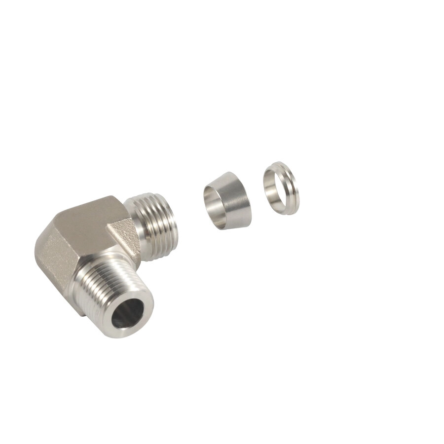 10 Hot Sale 90 Degree Stainless Steel Tube Elbow Connector For Pipe Fttings