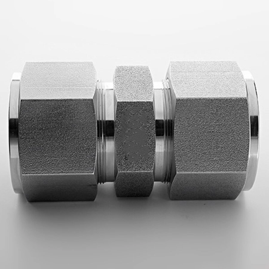 11 OD 38 Chinese Manufacturer SS316 Twin Ferrule Tube Compression Union Ftting