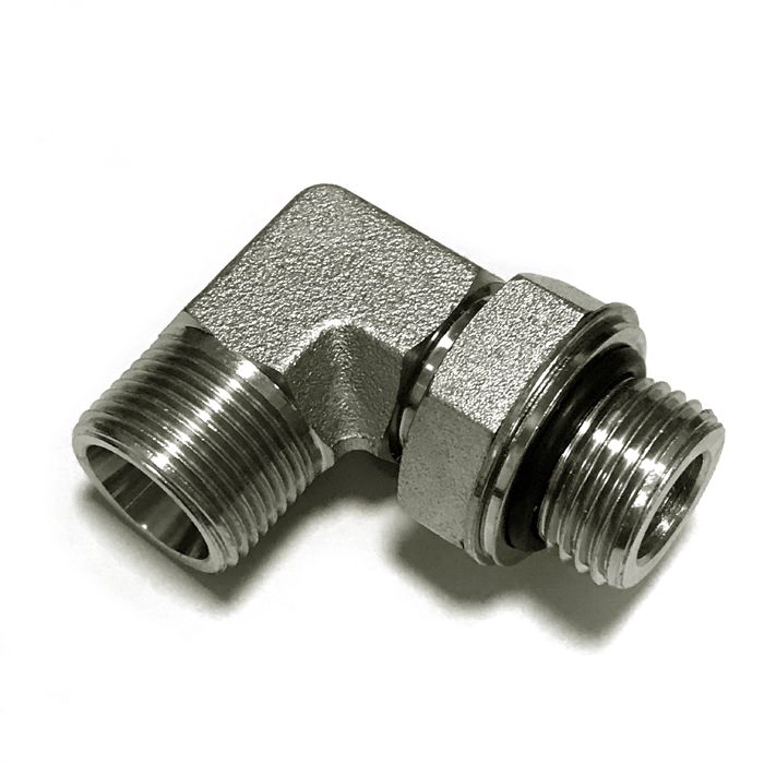 China 1CH9-OG 90 degree elbow metric thread adjustable stud ebds ISO 6149 Hersteller