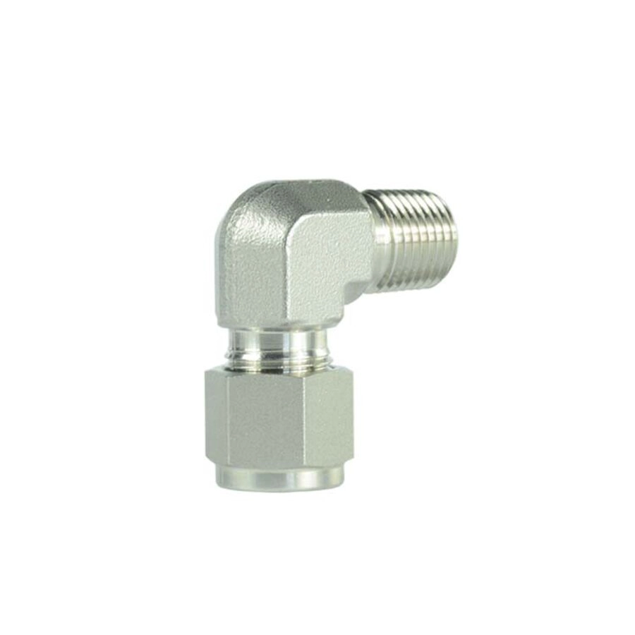 الصين 21 Twin Ferrule SS 316 NPT Male Elbow Connector Tube Fitting الصانع