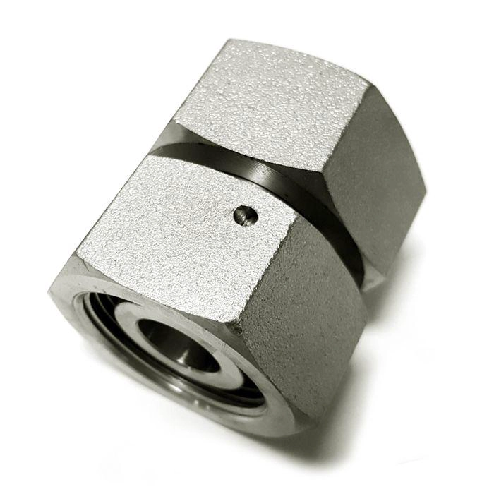 3C straight tube adapters with swivel nut