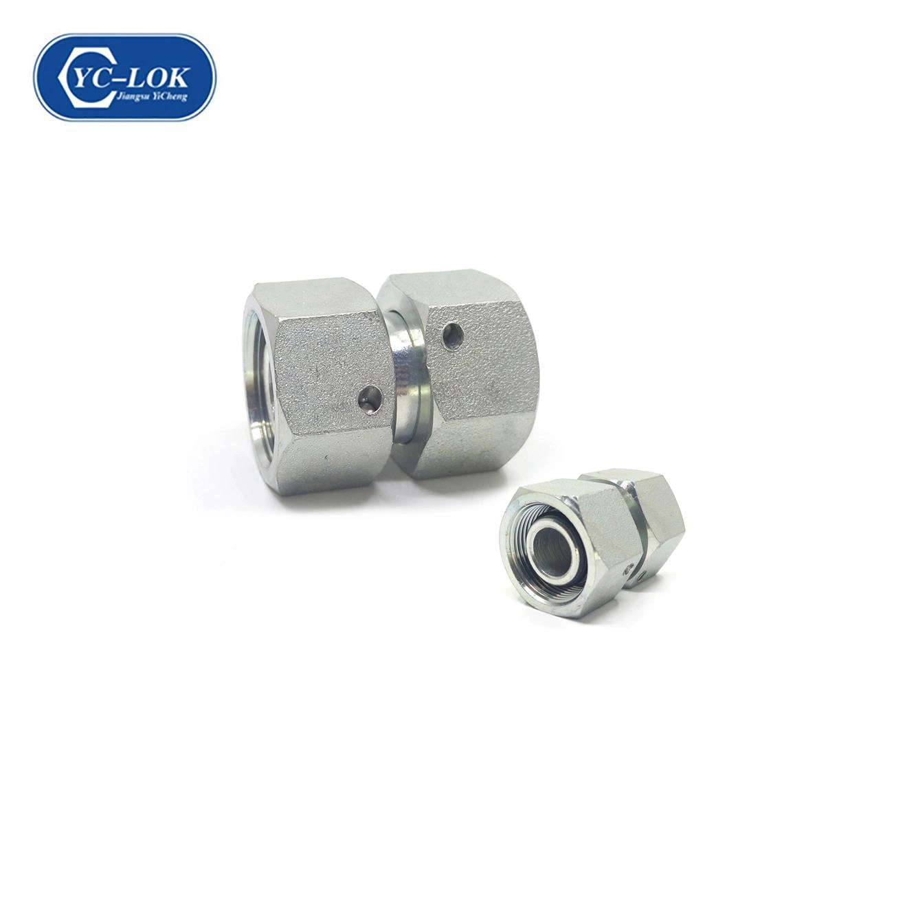 3C straight tube adapters with swivel nut