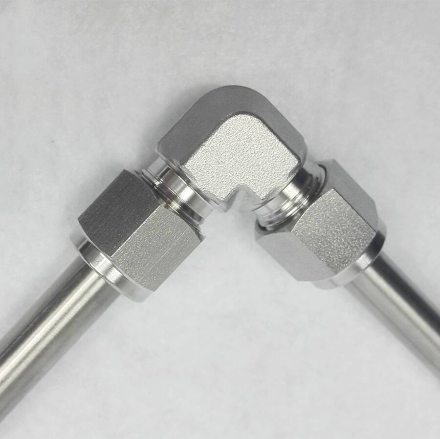 8 High Pressure Stainless Steel 316 Equal Elbow Double Ferrule Fittings