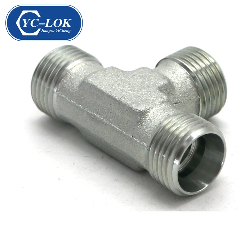 China AC equal tees metric thread bite type tube fittings Hersteller
