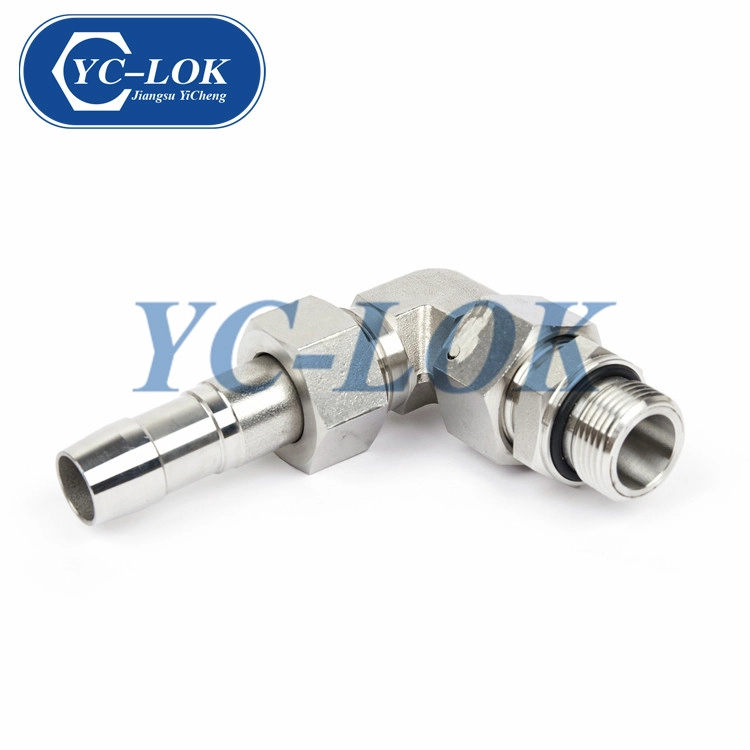 Chine Produits vendus en acier au carbone 90 degrés fileté connecteur coude tube adaptateur