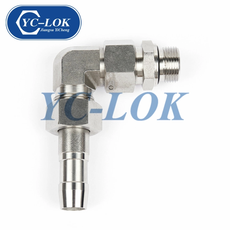 Chine Produits vendus en acier au carbone 90 degrés fileté connecteur coude tube adaptateur