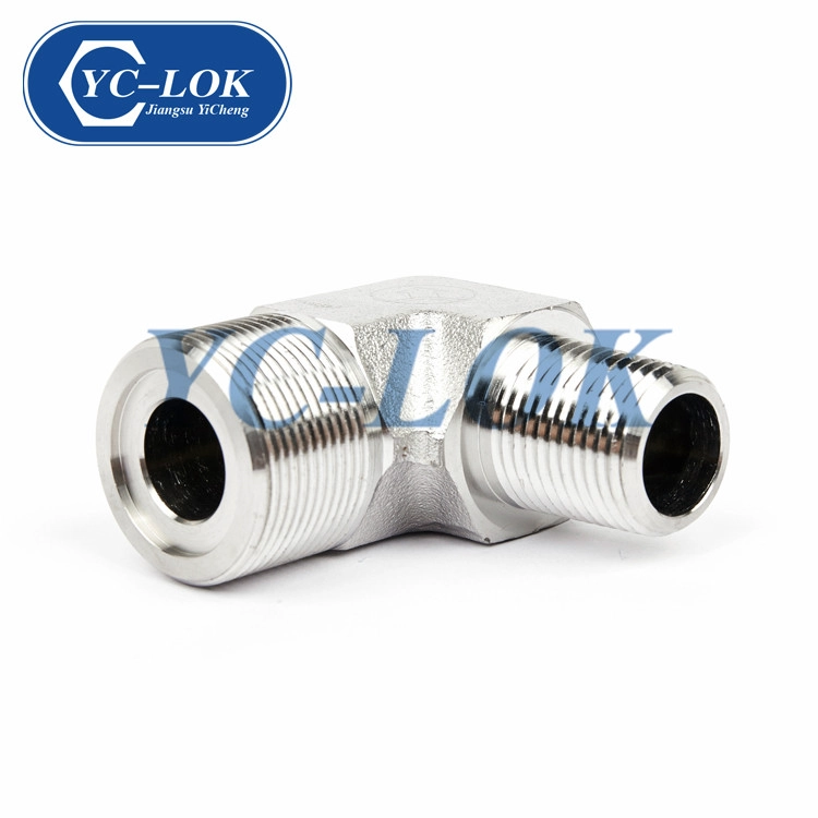 Chine Produits vendus en acier au carbone 90 degrés fileté connecteur coude tube adaptateur