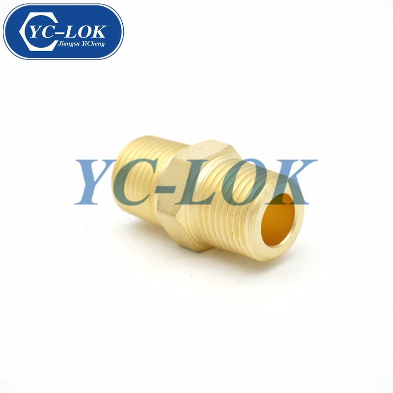 Chinese factory brass NPT male tube adapter compression fittings