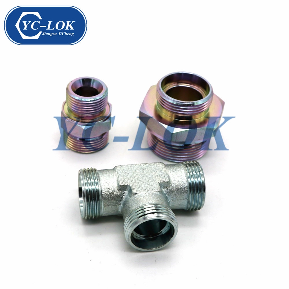 Raccord d'adaptateur de tuyau hydraulique planté en zinc