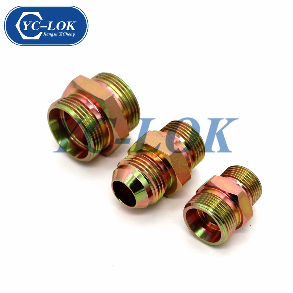 Raccord d'adaptateur de tuyau hydraulique planté en zinc