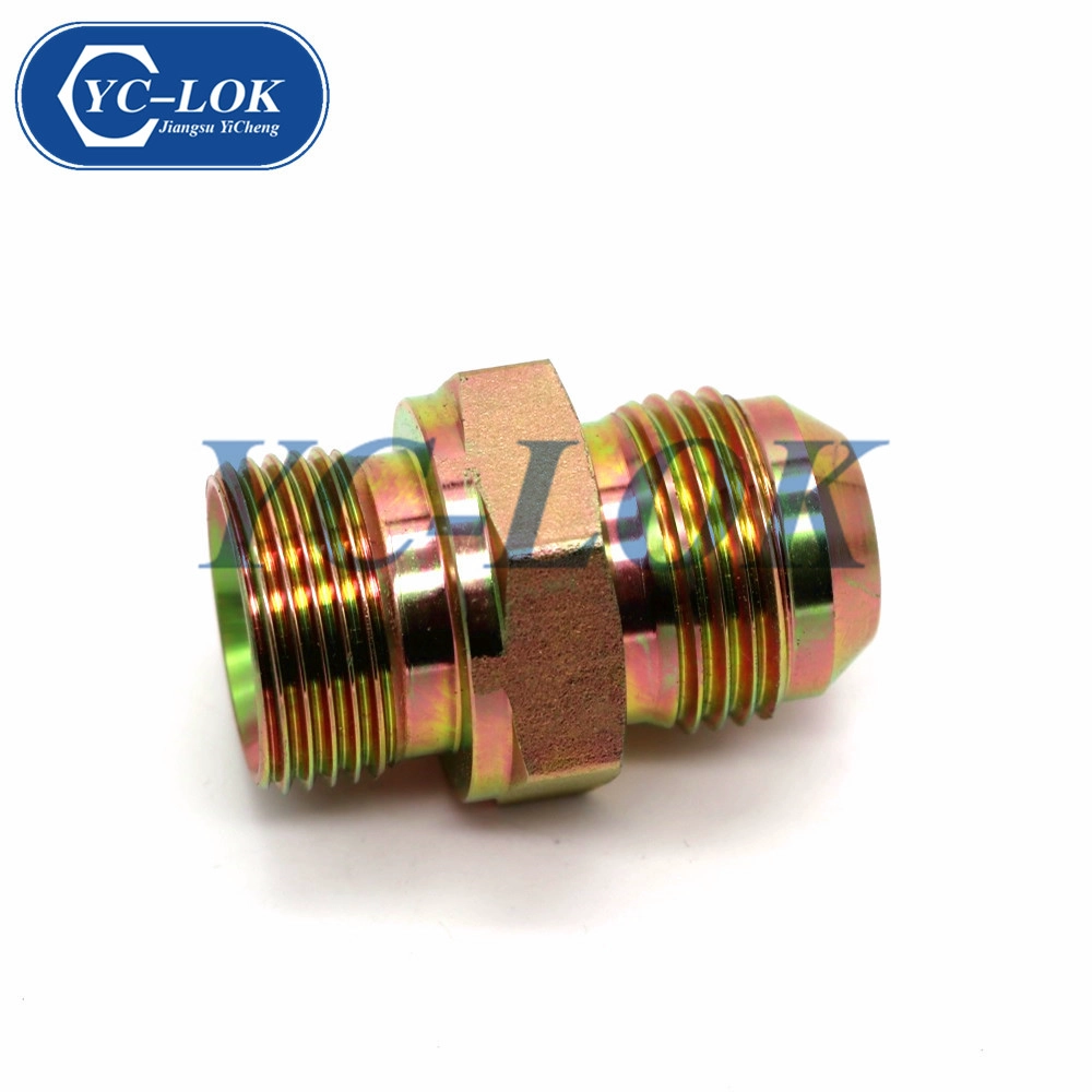 Raccord d'adaptateur de tuyau hydraulique planté en zinc