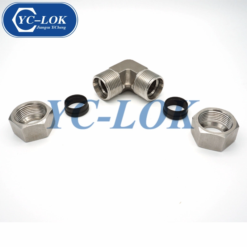 China Hydraulische Fittings aus rostfreiem Stahl 304 mit doppeltem Zwingeffekt Hersteller