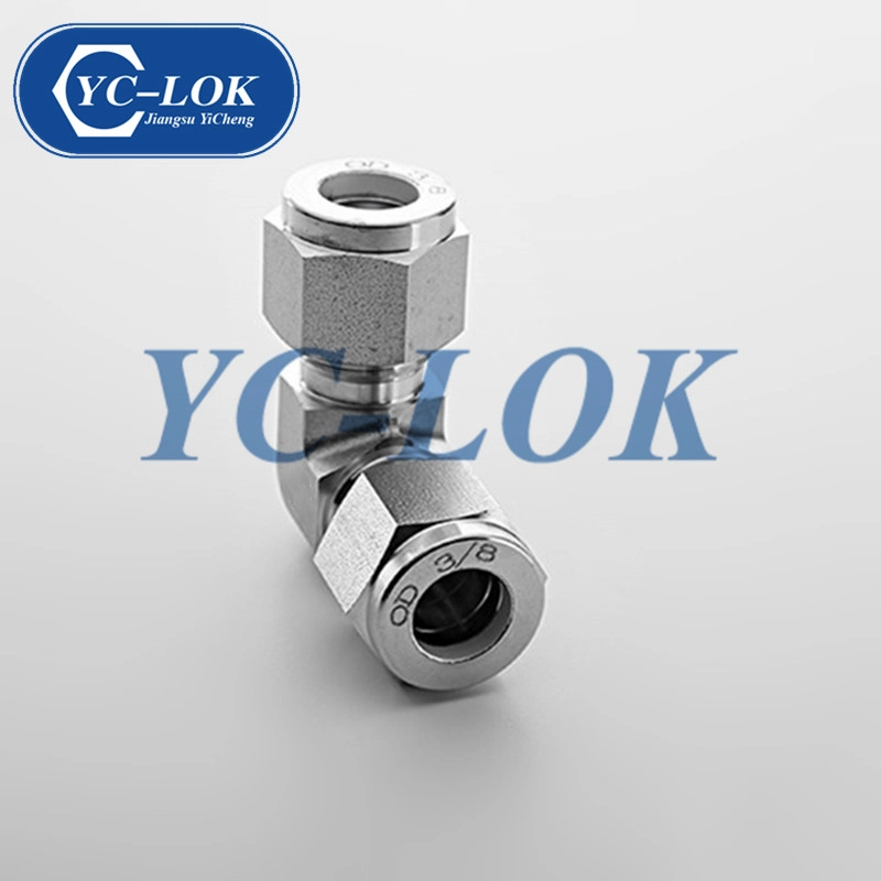 고압 스테인레스 스틸 316 Equal Elbow Double Ferrule 피팅
