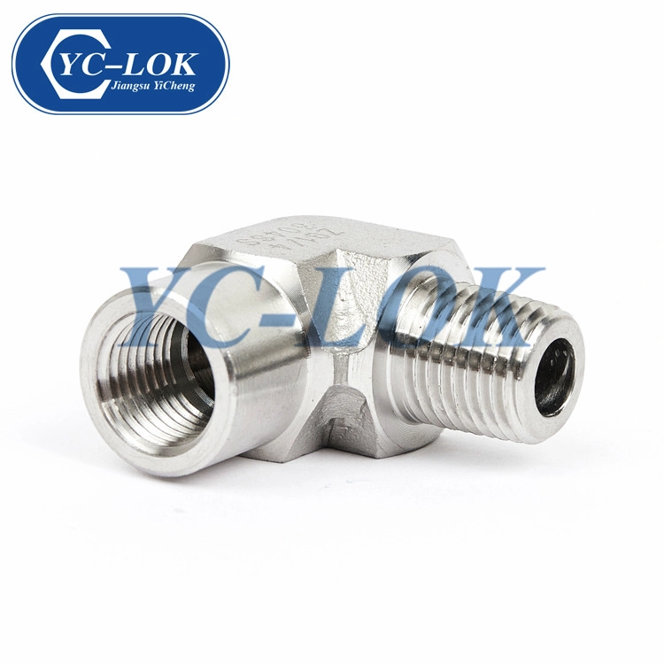 Haute Qualité Bon Prix 3000PSI 90 Degrés Mâle Forgé Coude Tube Adaptateur