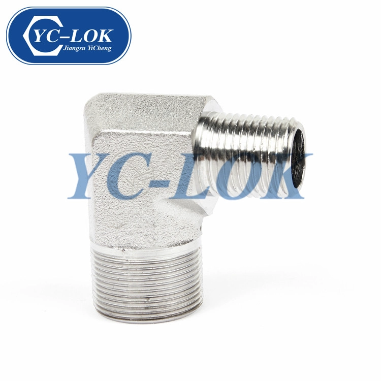 Haute Qualité Bon Prix 3000PSI 90 Degrés Mâle Forgé Coude Tube Adaptateur