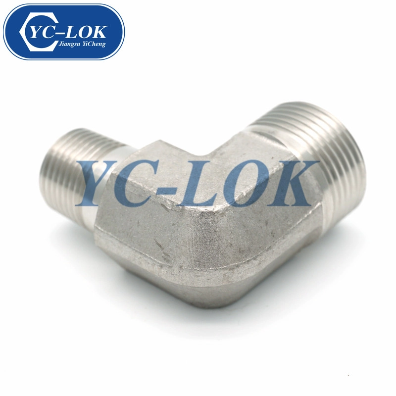 Maquinaria para fabricar accesorios macho NPT de 90 °
