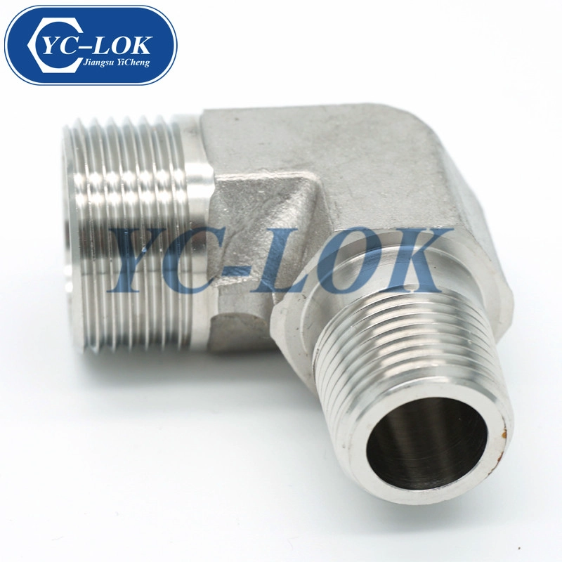 Maquinaria para fabricar accesorios macho NPT de 90 °