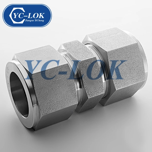 OD 3 /8 Chinese Manufacturer SS 316 Twin Ferrule Tube Compression Union Fittings
