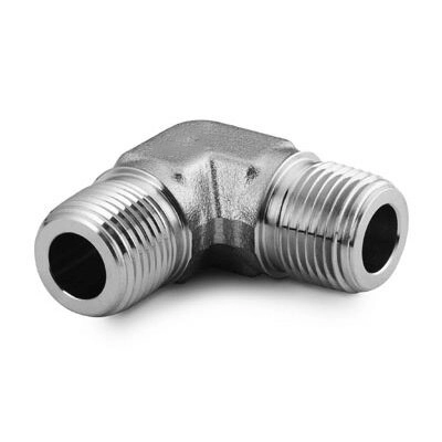 Cotovelo macho de encaixe de tubo de aço inoxidável 12 em NPT macho