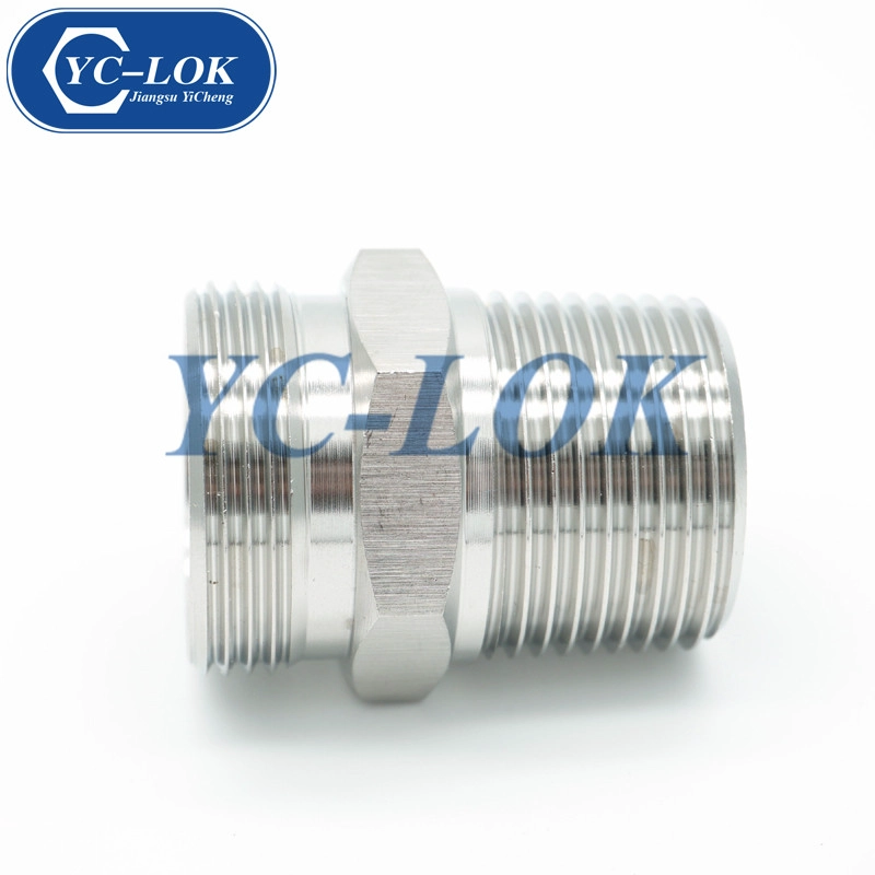 Inox 304 droite hexagonale BSPT raccords filetés