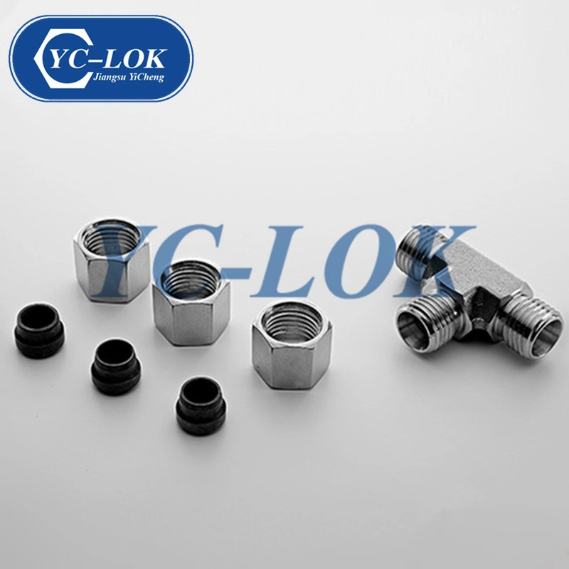 Té de l'union égale du té d'acier inoxydable 316 de 3 manières pour le connecteur de tube