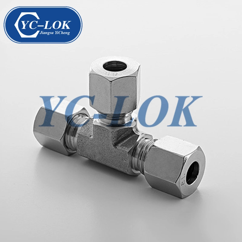 Té de l'union égale du té d'acier inoxydable 316 de 3 manières pour le connecteur de tube