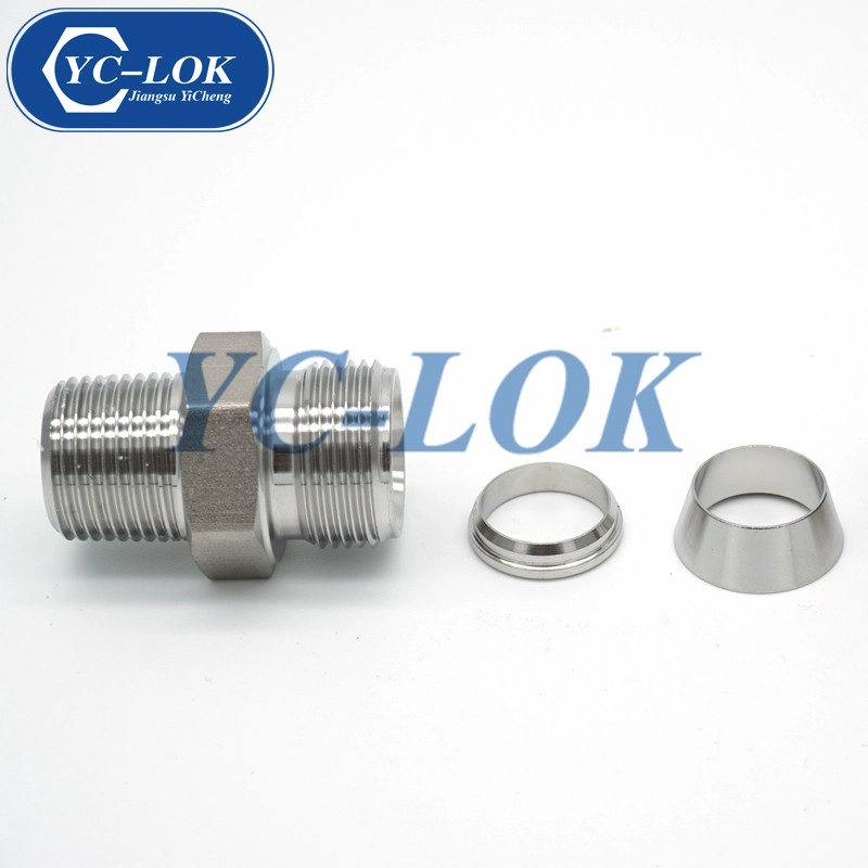 Adattatore per tubo riduttore in acciaio inox Swagelok con dado girevole