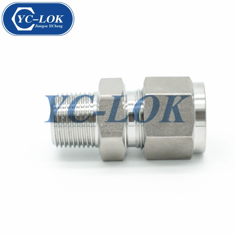 Adattatore per tubo riduttore in acciaio inox Swagelok con dado girevole
