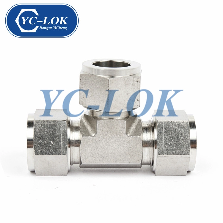 China Very Cheap Products 316 Stainless Steel 3 Way Male 14 Tee Tube Fitting manufacturer