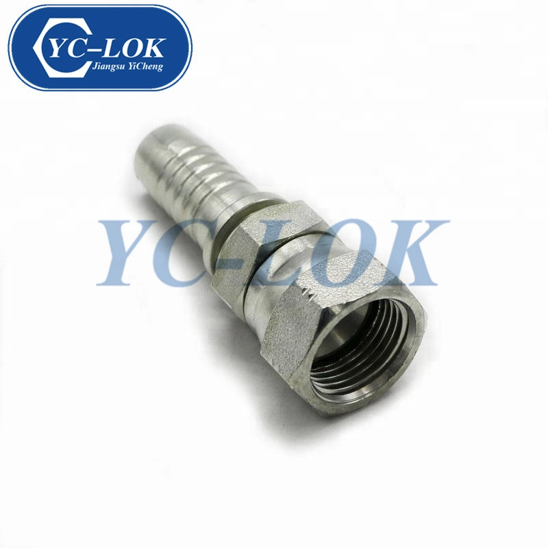YC-LOK الحلمة الهيدروليكية JIC أنثى مزدوجة عرافة خرطوم التجهيزات