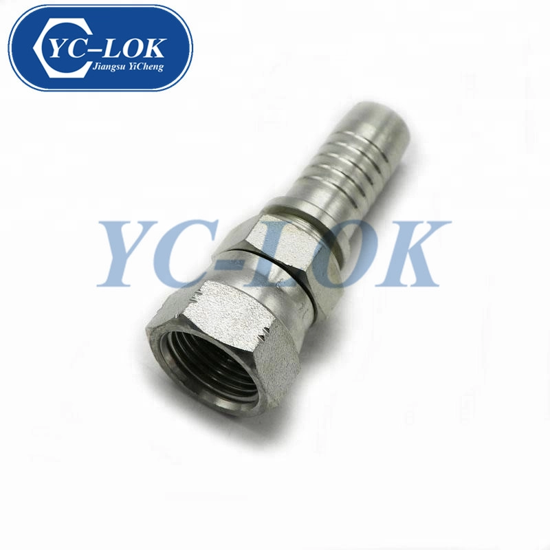 YC-LOK الحلمة الهيدروليكية JIC أنثى مزدوجة عرافة خرطوم التجهيزات