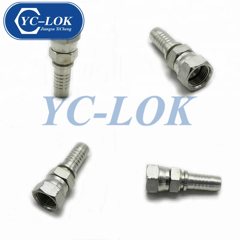 YC-LOK الحلمة الهيدروليكية JIC أنثى مزدوجة عرافة خرطوم التجهيزات