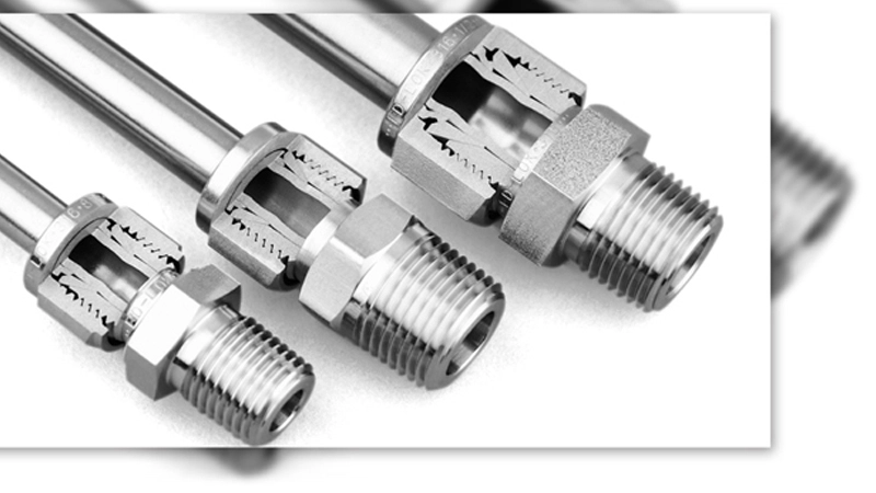 Raccordi a doppio tubo di ferrule SS