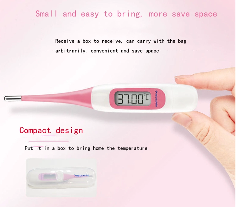 Flexible Spitze Ovulation Oral Medical Clinical Electronic Fieber Digitale Thermometer Fruchtbarkeitsvorhersage und Ovulationsverfolgung