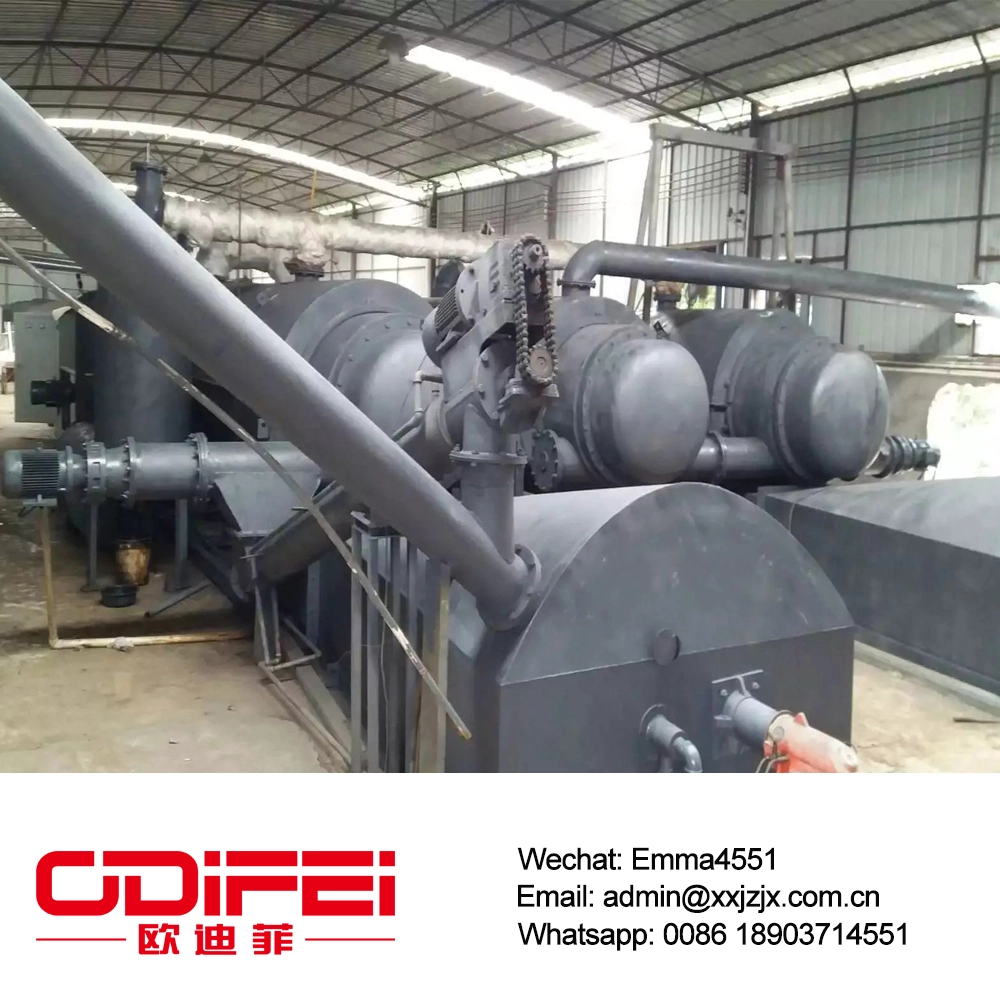 Waste Black Tyre Pyrolysis Oil Refining Equipment