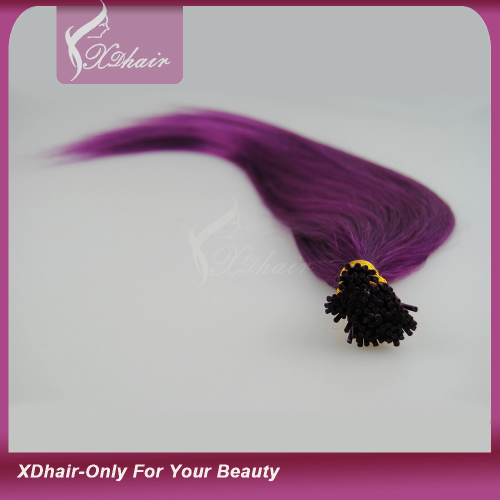24inch Stick Tip Hair straight human hair 100S 100g  I Tip hair extensions  in stock