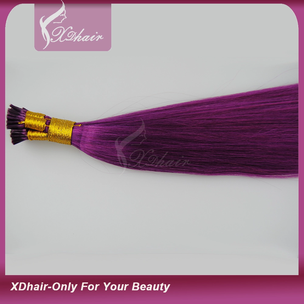 24inch Stick Tip Hair straight human hair 100S 100g  I Tip hair extensions  in stock