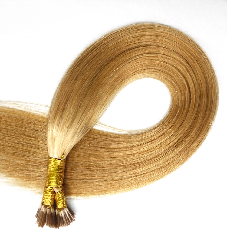 Brown color cuticle hair extension stick tip hair I tip
