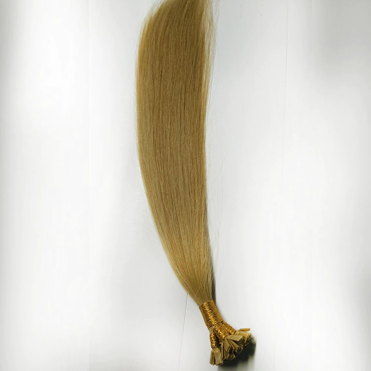 Flat tip hair extension high light human hair color 60 russian hair