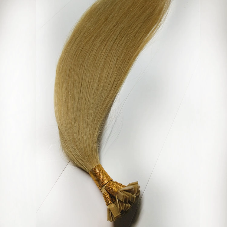 Flat tip hair extension high light human hair color 60 russian hair