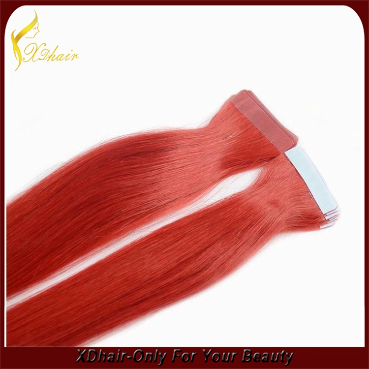 New product best colored high quality glue Indian virgin hair double drawn Germany glue beautiful colored tape hair extension
