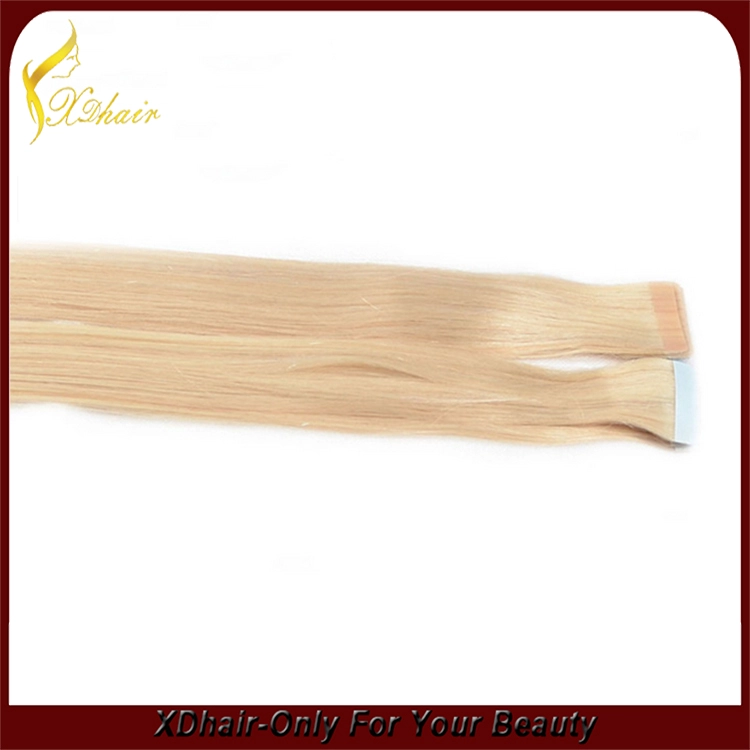 No shedding no tangle new style blue glue 100% Brazilian virgin remy hair Germany blue glue beautiful colored tape hair extension