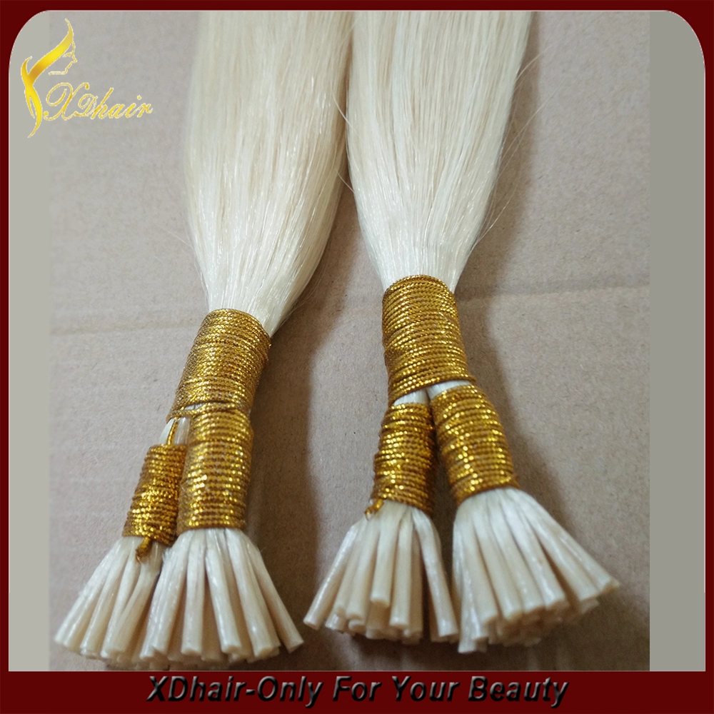 Estensione dei capelli umani Pre legato colore biondo 613 1 grammo / strand I Suggerimento capelli capelli remy vergini brasiliani
