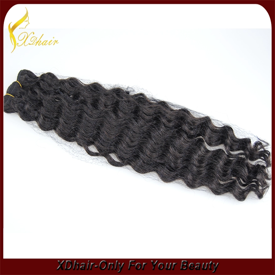 porcelana Top Quaility 100% Weaving Virgen del pelo humano de la trama de Extensión Grado 5A onda profunda del pelo fabricante
