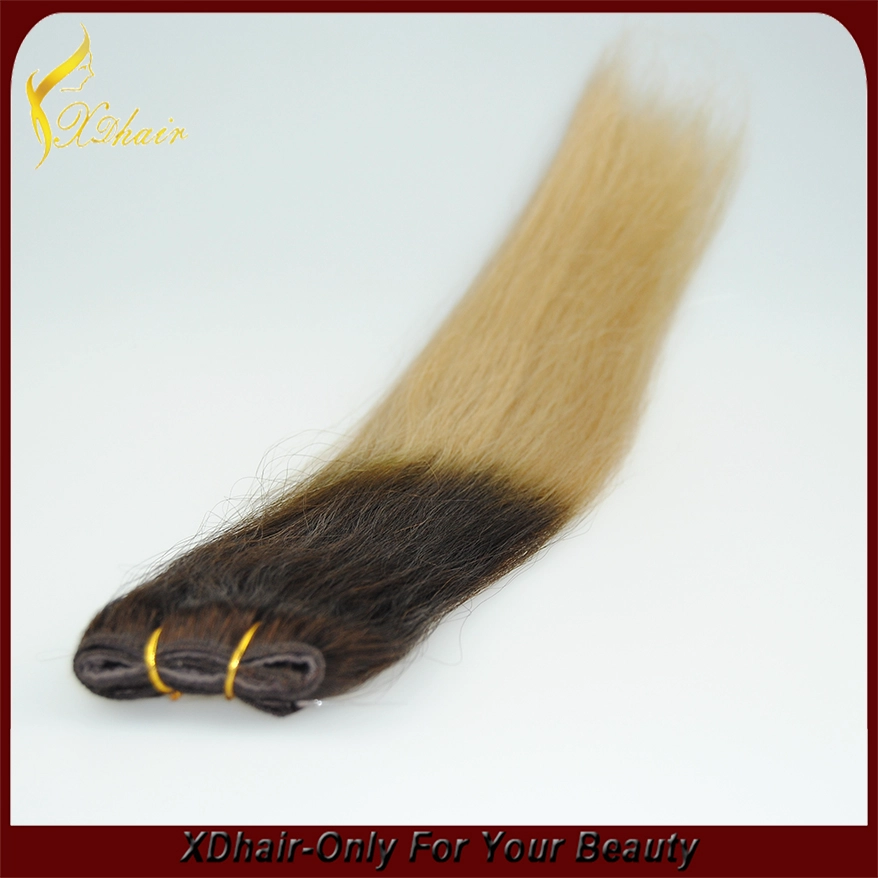 Top Quality Remy Ombre Color Hair Weft Factory Price Wholesale Human Hair Weave