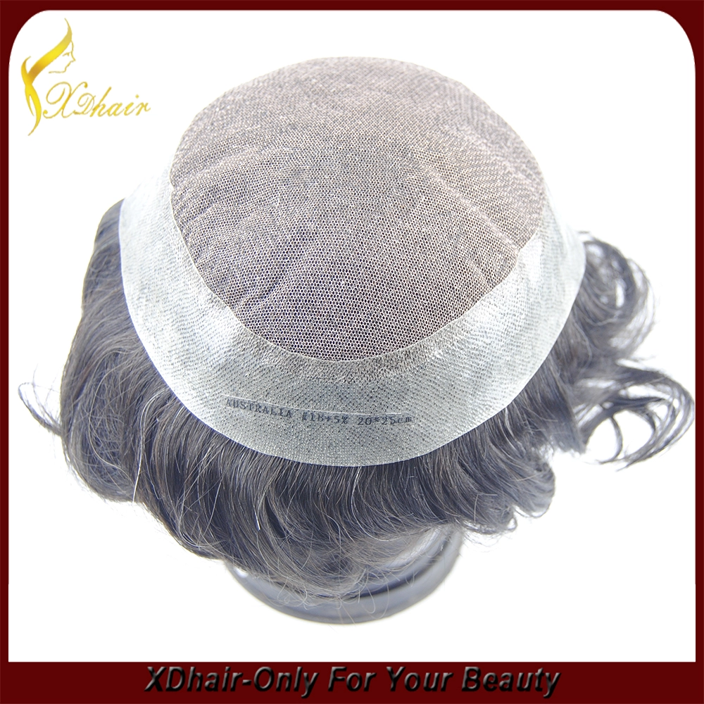 porcelana Comercio al por mayor la Virgen de Remy del pelo humano del Free Style Orden Toupee aduana disponible fabricante