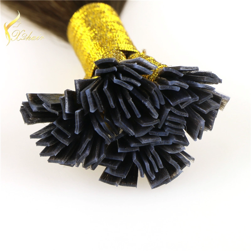 Wholesale brazilian human fusion extension ombre color hair extensions ombre nail tip fusion hair