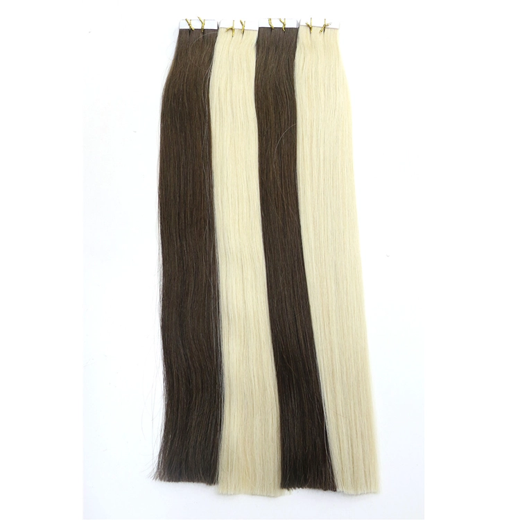 black color hair for black women virgin brazilian indian remy human PU tape hair extension